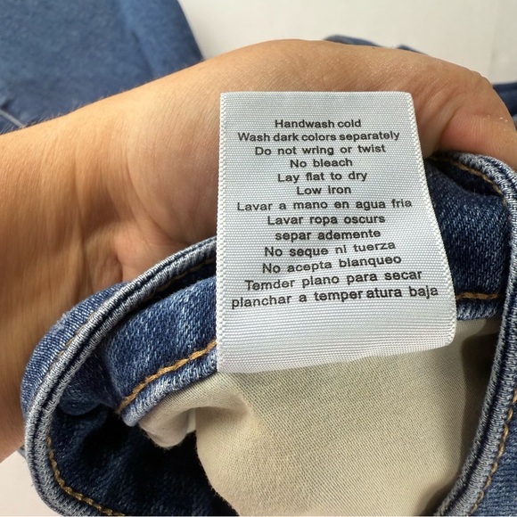 Judy Blue Womens 24 Slim Fit Straight Leg Jeans Medium Wash Stretchy Distressed - Picture 8 of 9